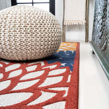 Minori Floral High-low Area Rug